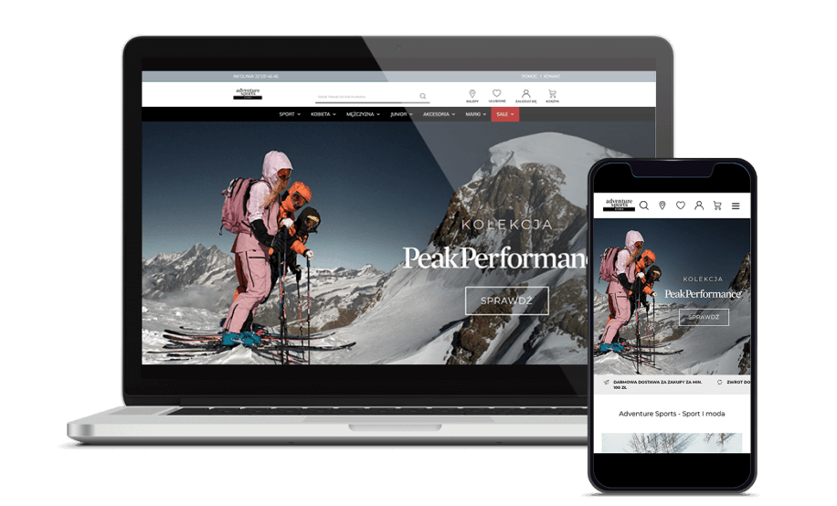Adventure Sports Implementation of an online store